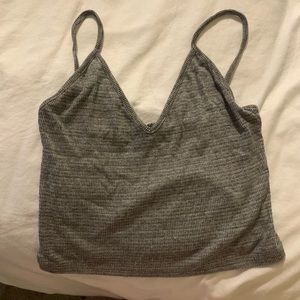 Brandy Melville Grey Crop Top